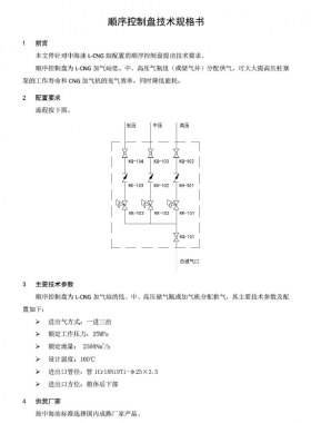 中海油順序控制盤技術規(guī)格書SPC-TLNG-MA-008