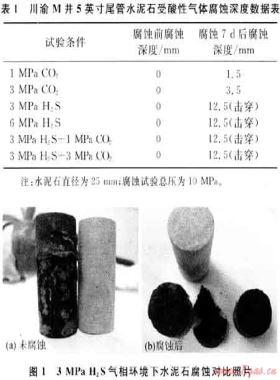 川渝地區含硫氣井固井水泥環界面腐蝕機理分析
